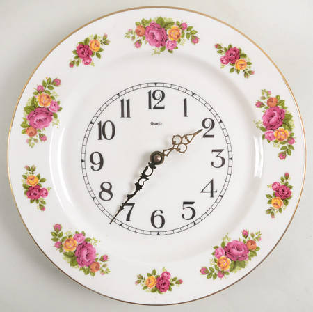 Old Country Roses Clock Plate