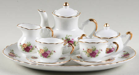Old Country Roses (10 Pc) Miniature Tea Set