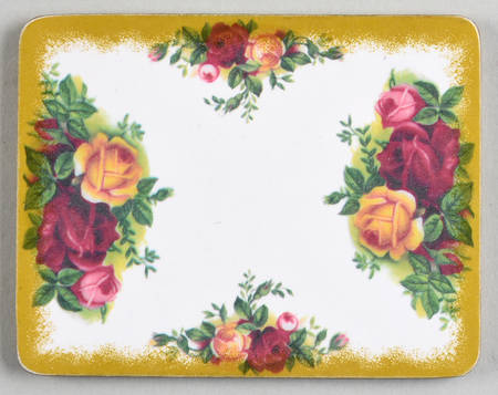 Old Country Roses Melamine Rectangular Coaster by Royal Albert