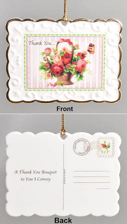 Old Country Roses Ceramic Postcard