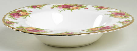 Old Country Roses Large Rim Soup Bowl by Royal Albert
