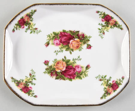 Old Country Roses 8" Rectangular Tray