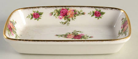 Old Country Roses 6" Rectangular Tray