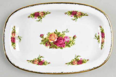 Old Country Roses 8" Rectangular Tray