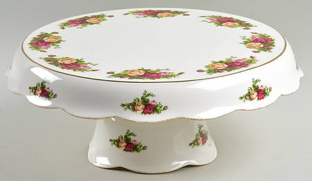 Old Country Roses 1 Pc Footed Cake Plate/Chip & Dip
