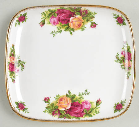 Old Country Roses 6" Square Tray