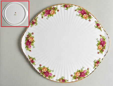 Old Country Roses Low Footed Cake Plate by Royal Albert