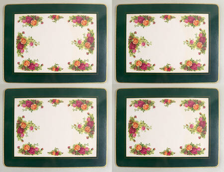 Old Country Roses Corkboard Placemat - Set of 4 (Motif #3)