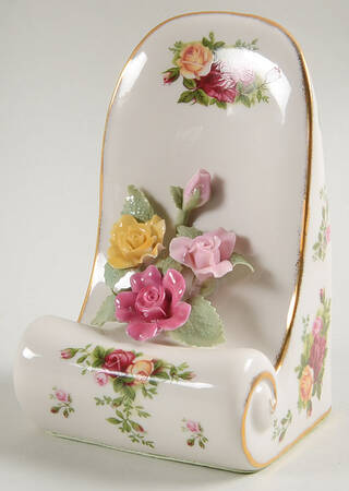 Old Country Roses Single China Bookend