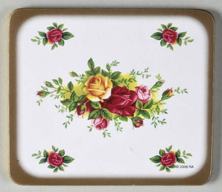 Old Country Roses Rectangular Coaster-Corkback by Royal Albert