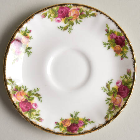 Old Country Roses Saucer for Footed Demitasse Cup