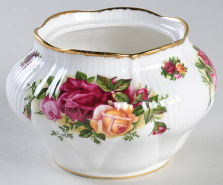 Old Country Roses Fluted Sugar Bowl No Lid