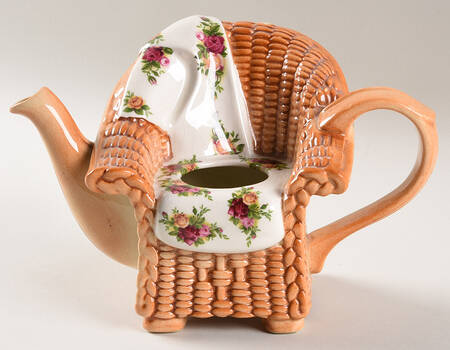 Old Country Roses Mini Figural Teapot No Lid