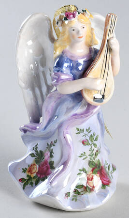 Old Country Roses Musical Angel Ornament by Royal Albert