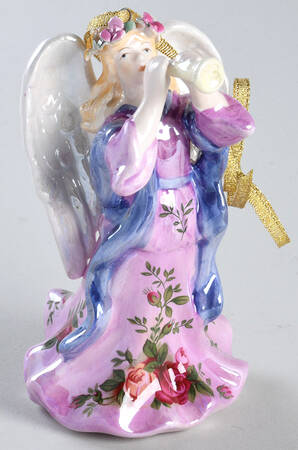 Old Country Roses Musical Angel Ornament by Royal Albert