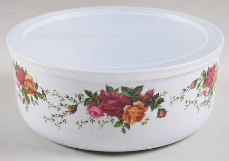 Old Country Roses 7" Round Melamine Bowl & Plastic Lid