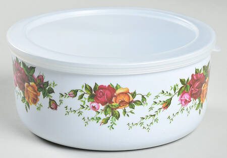 Old Country Roses 5 3/4" Round Melamine Bowl & Plastic Lid