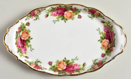 Old Country Roses Tray for Creamer & Open Sugar by Royal Albert