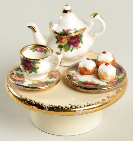 Old Country Roses Lid for Mini Figural Teapot