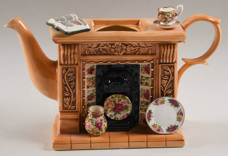 Old Country Roses Mini Figural Teapot No Lid