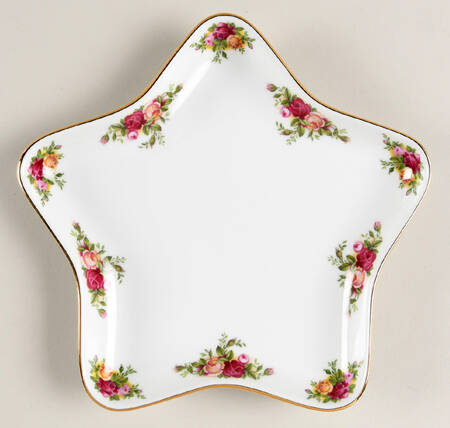 Old Country Roses Large Star Shaped Dish by Royal Albert