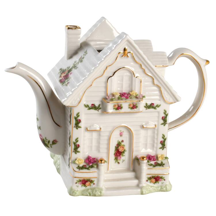 Old Country Roses House Tea Pot No Lid by Royal Albert