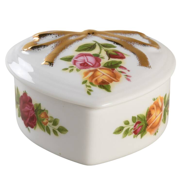 Old Country Roses Heart Shape Box & Lid by Royal Albert