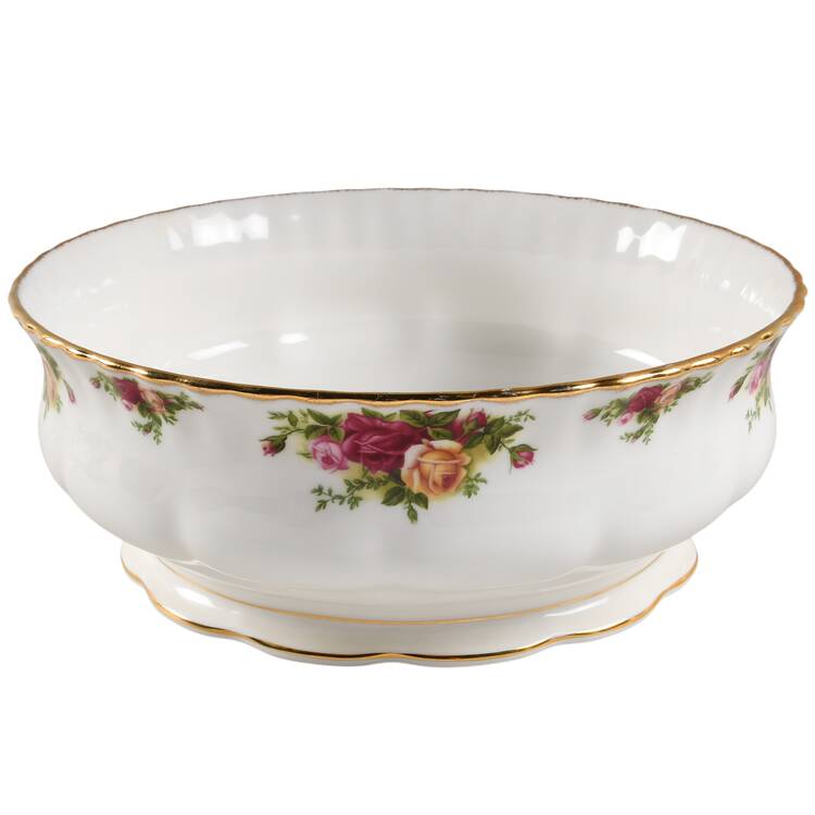 Old Country Roses 10" Large Salad Serving Bowl by Royal Albert