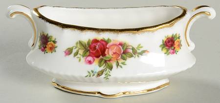 Old Country Roses Miniature Oval Centerpiece