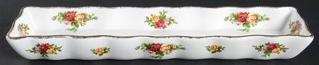 Old Country Roses Cracker Server-Boat