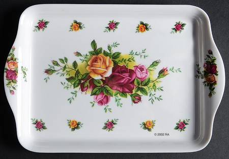 Old Country Roses 8" Rectangular Melamine Tray