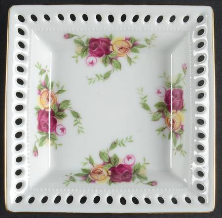 Old Country Roses 4" Square Sweet Meat