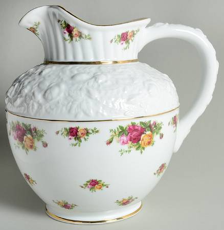 Old Country Roses 160 Oz Sculpted Pitcher