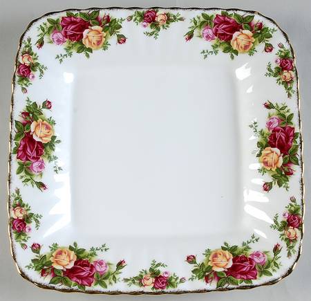 Old Country Roses 9" Square Tray by Royal Albert