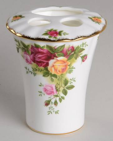 Old Country Roses Toothbrush Holder & Tumbler Set
