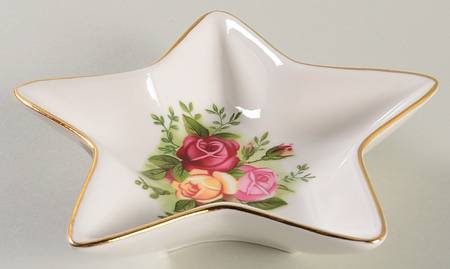 Old Country Roses Star Shaped Dish by Royal Albert