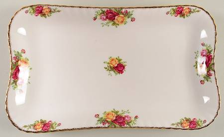 Old Country Roses 12" Rectangular Tray by Royal Albert