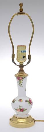 Old Country Roses 15" Electric Lamp No Shade