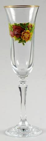 Old Country Roses Glassware Champagne Flute