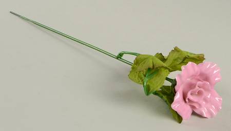 Old Country Roses Porcelain & Silk Stemmed Rose