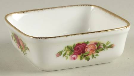 Old Country Roses Square Sauce Dip by Royal Albert