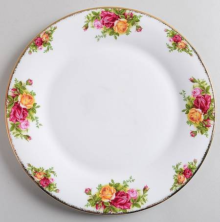 Old Country Roses Cake Plate