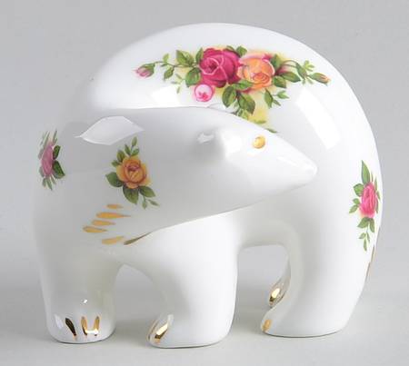 Old Country Roses Bear Figurine by Royal Albert