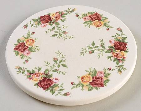 Old Country Roses Round (Thirsty) Stone Coaster