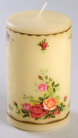 Old Country Roses Pillar Candle (Wax)