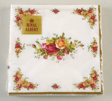 Old Country Roses Package of Paper Luncheon Napkins