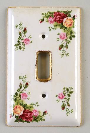 Old Country Roses Single Light Switch Cover