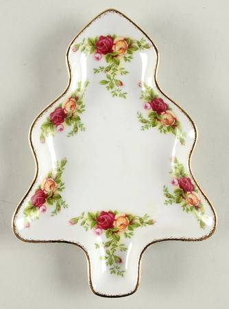 Old Country Roses Figural Tree Open Candy Dish by Royal Albert