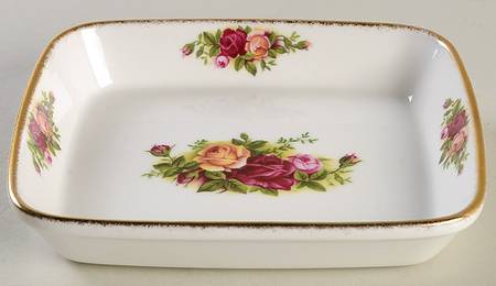 Old Country Roses 6" Rectangular Tray