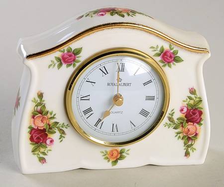 Old Country Roses Large Desk Clock